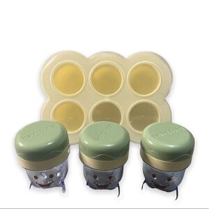 Baby Bullet Accessories Silicone Freezer Tray With Lid Food Storage Cups